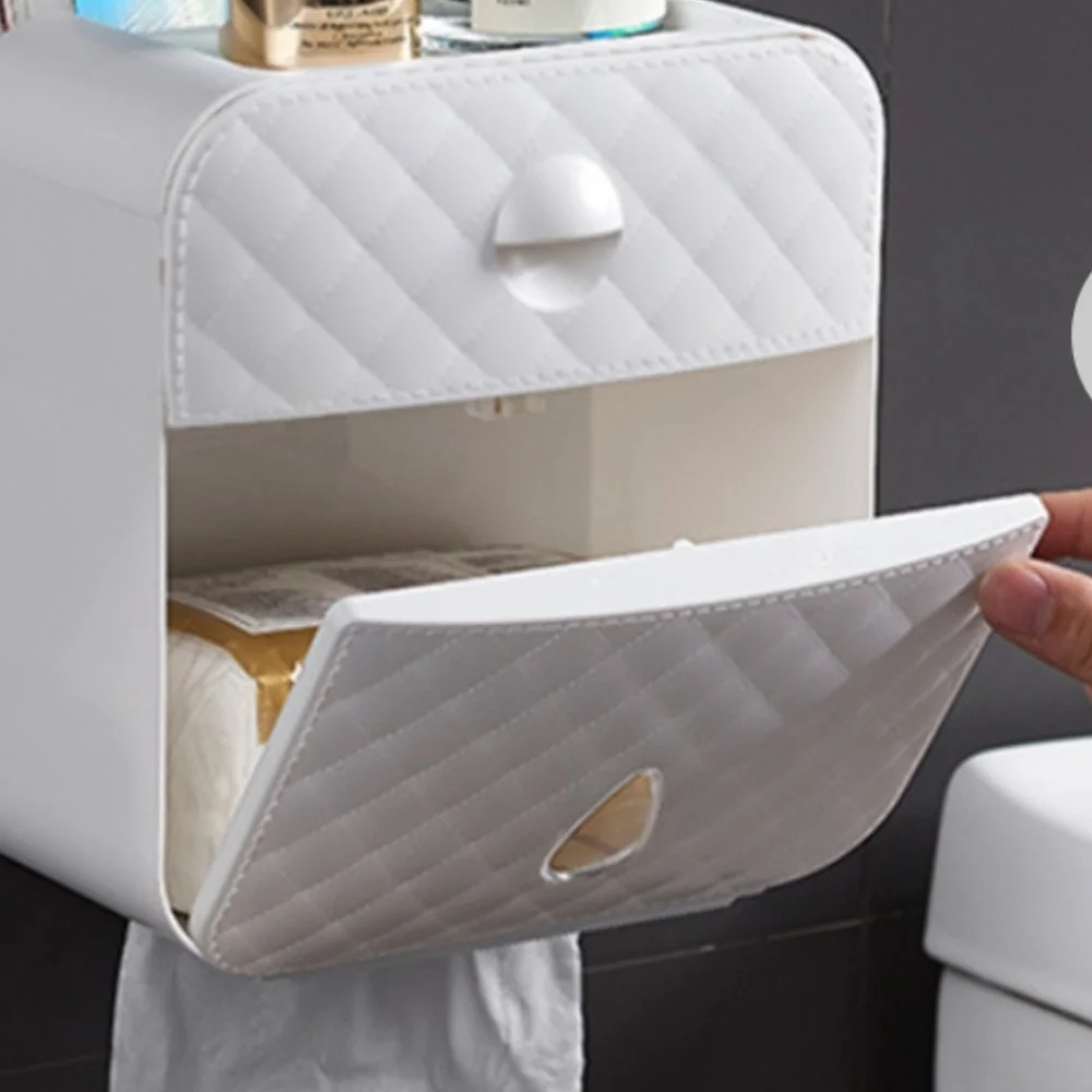 Storage organizer toilet paper holder